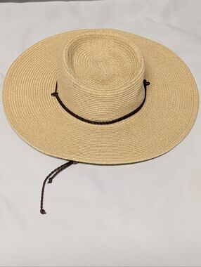 San Diego Hat Co Wide Brim Straw Womens Ultrabraid Sun Brim Hat with Chin Cord